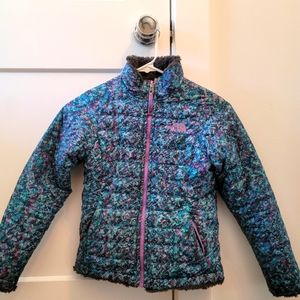 Girls reversible North Face jacket
